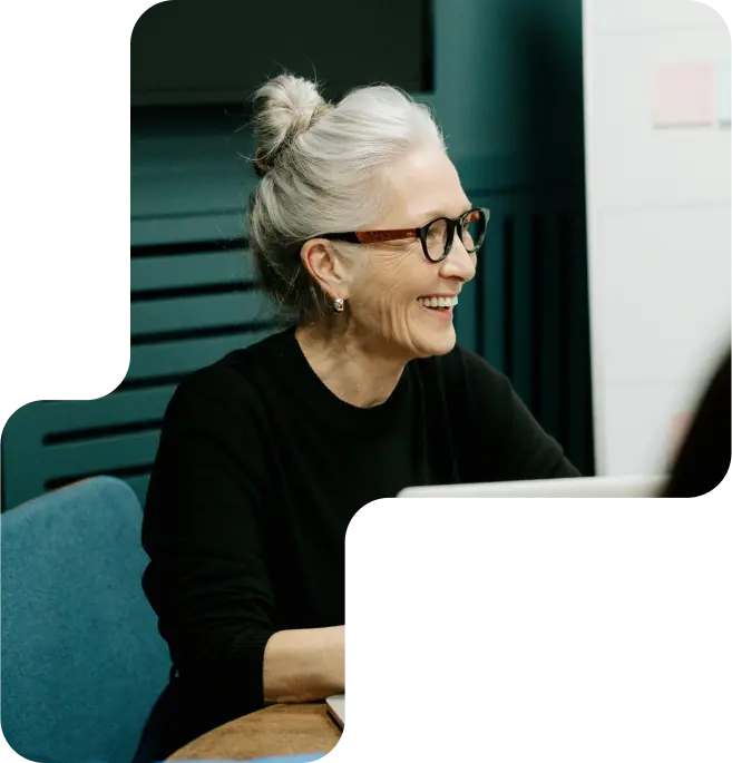 Smiling person